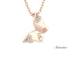 USC Diamond Butterfly Graduation Pendant