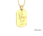 USC Graduation Dog Tag Pendant