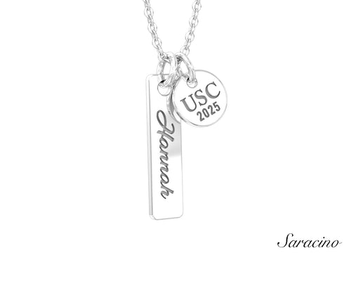 USC Double Pendant Graduation Necklace