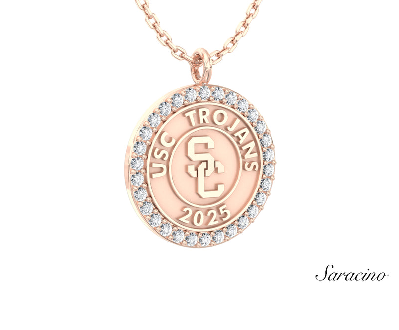 USC Diamond Graduation Pendant