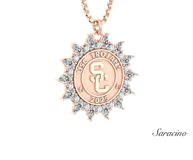 USC Marquise Diamond Graduation Pendant