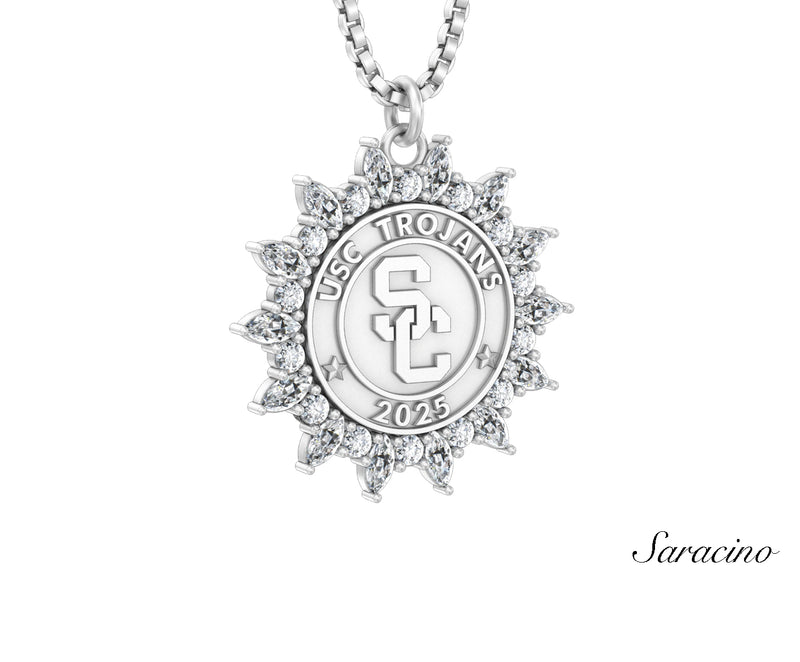 USC Marquise Diamond Graduation Pendant