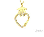 USC Diamond Heart Grad Pendant