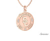 Traditional USC Trojans Graduation Pendant w Diamonds