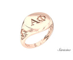 USC Alpha Phi Signet Ring Rose Gold