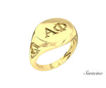 USC Alpha Phi Signet Ring Yellow Gold