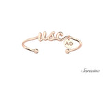 USC Alpha Phi Gold Bangle Rose Gold