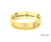 USC Delta Gamma Concave Ring Yellow Gold