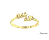 USC Delta Gamma Floating Ring Yellow Gold