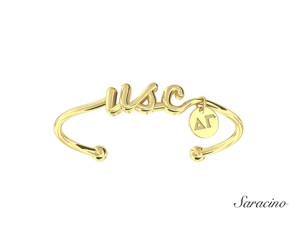 USC Delta Gamma Gold Bangle Gold