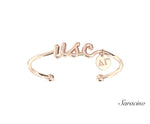 USC Delta Gamma Gold Bangle Rose