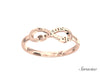 USC Delta Gamma Infinity Ring Rose Gold