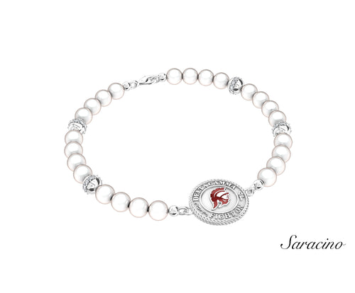 USC Delta Gamma Pearl Bracelet White Gold