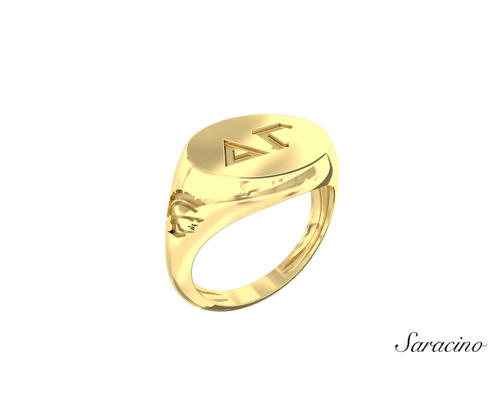 USC Delta Gamma Signet Ring Yellow Ring