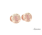 USC Graduation Cufflinks w Enamel Rose Gold